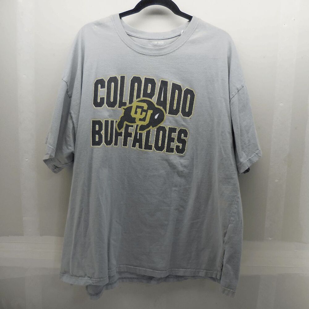 Pressbox by Royce Colorado Buffaloes Spellout Womens 3XL Shirt‎ Gray Shirt